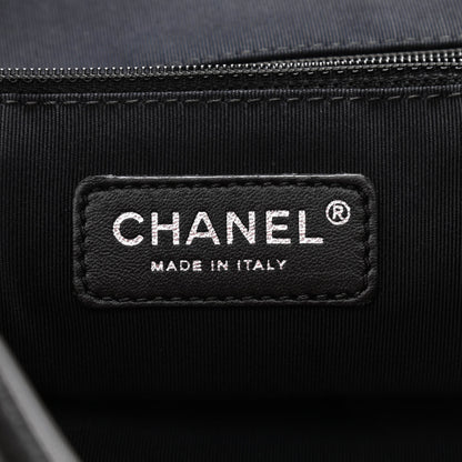 Chanel Nylon Quilted 2.55 Reissue Tote White Black 6 of 11