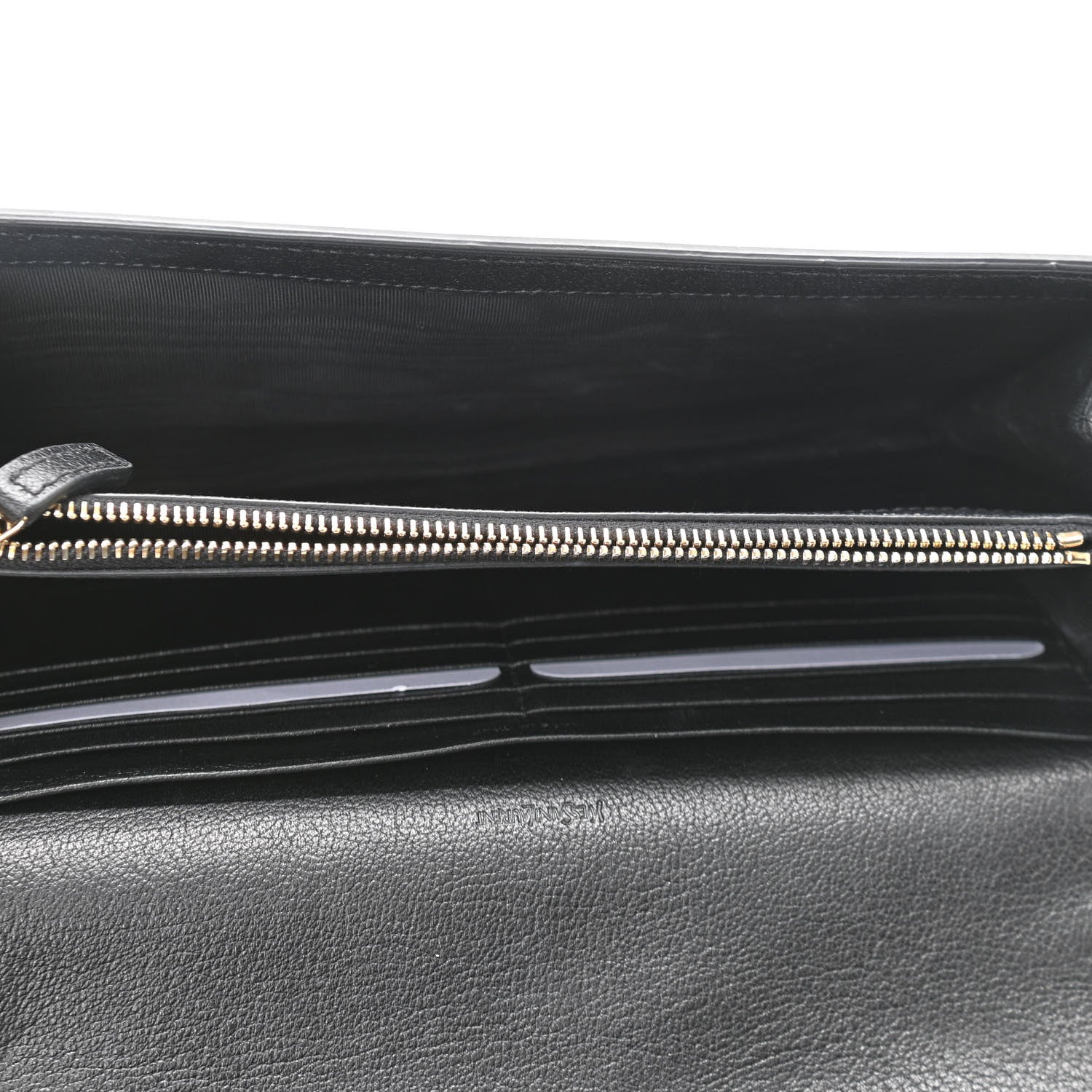 Saint Laurent Calfskin Monogram Belle de Jour Chain Clutch Black 5 of 12