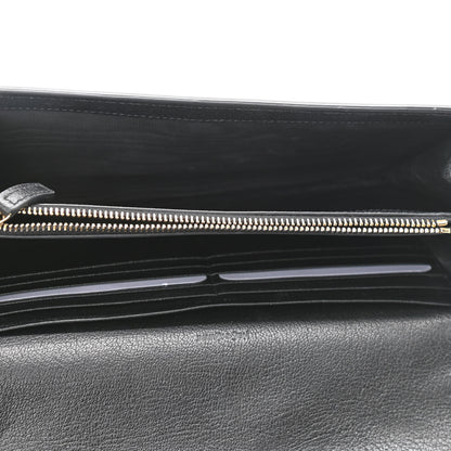 Saint Laurent Calfskin Monogram Belle de Jour Chain Clutch Black 5 of 12