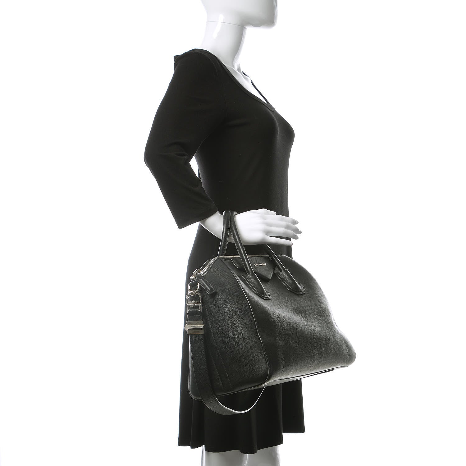 Givenchy Sugar Goatskin Medium Antigona Black 2 of 16