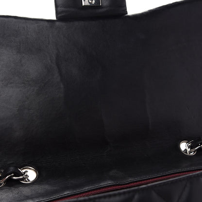Chanel Lambskin Quilted Jumbo Single Flap Black 10 of 11