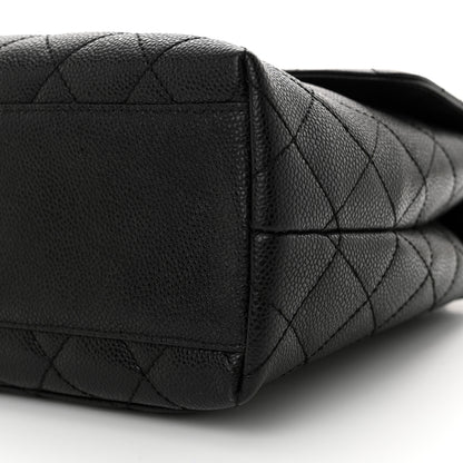 Chanel Caviar Quilted Jumbo Kelly Flap Black 10 of 14