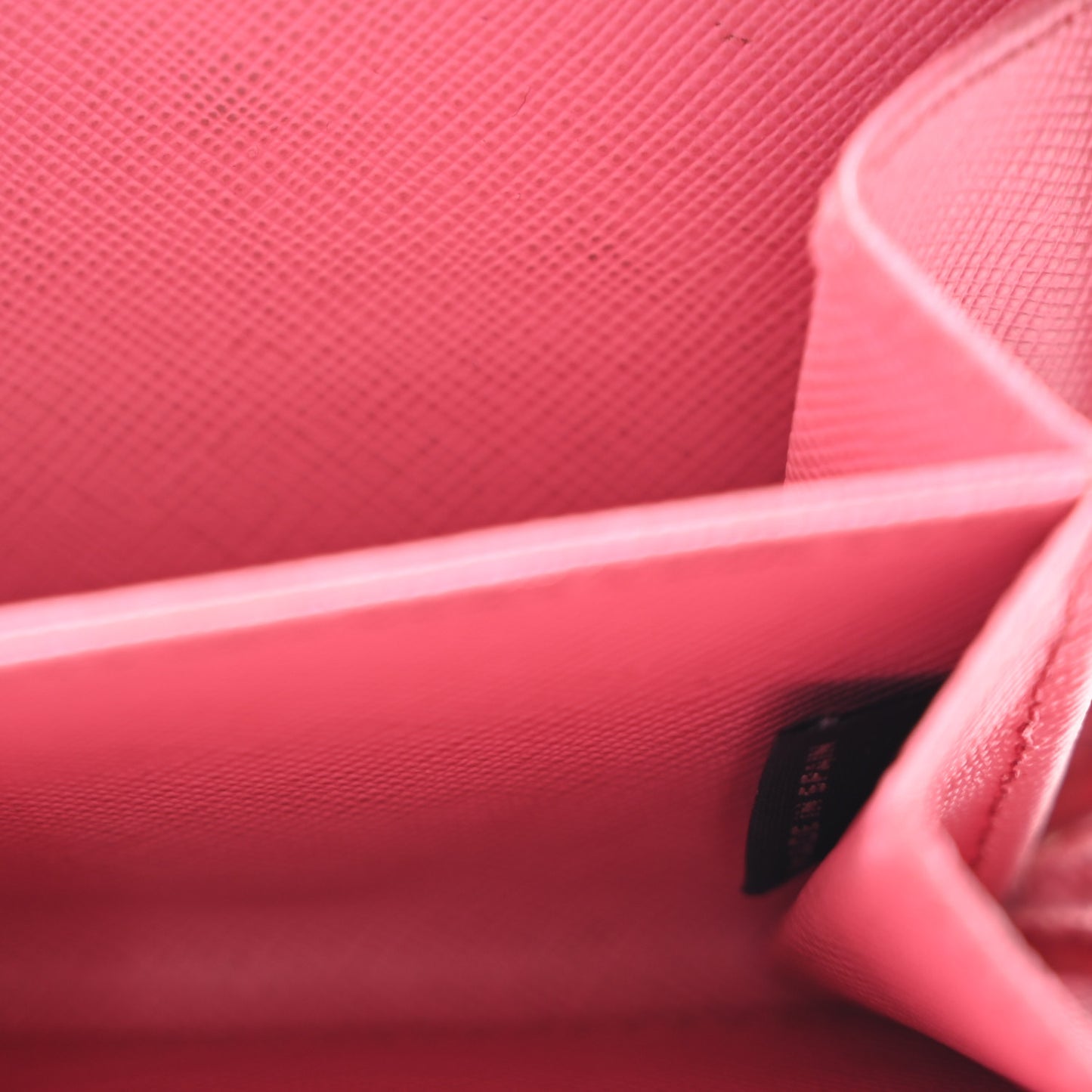 Saffiano Metal Coin Purse Pink