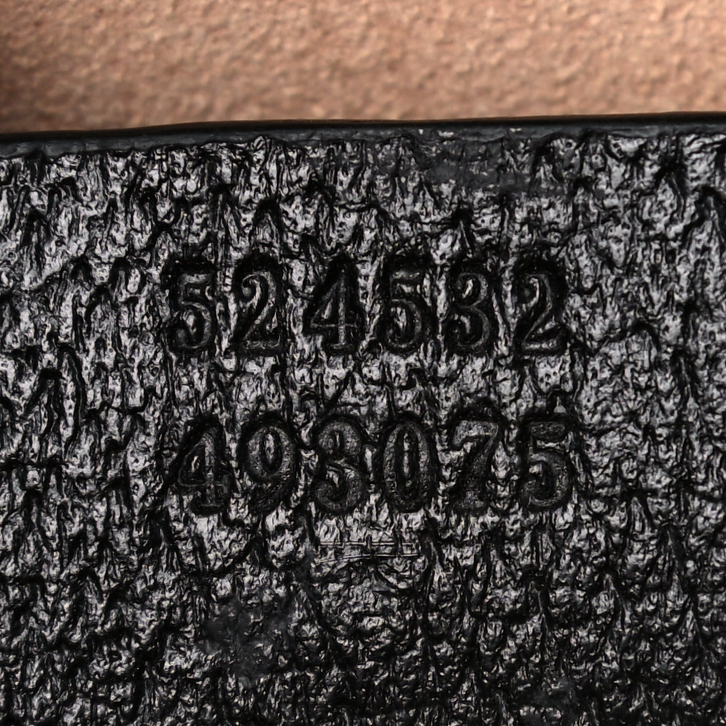 Textured Dollar Calfskin Web Medium Ophidia Boston Black