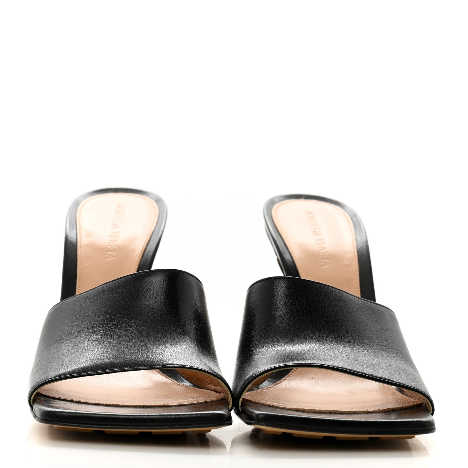 Bottega Veneta Lambskin Stretch Mule Sandals 39.5 Black 3 of 9