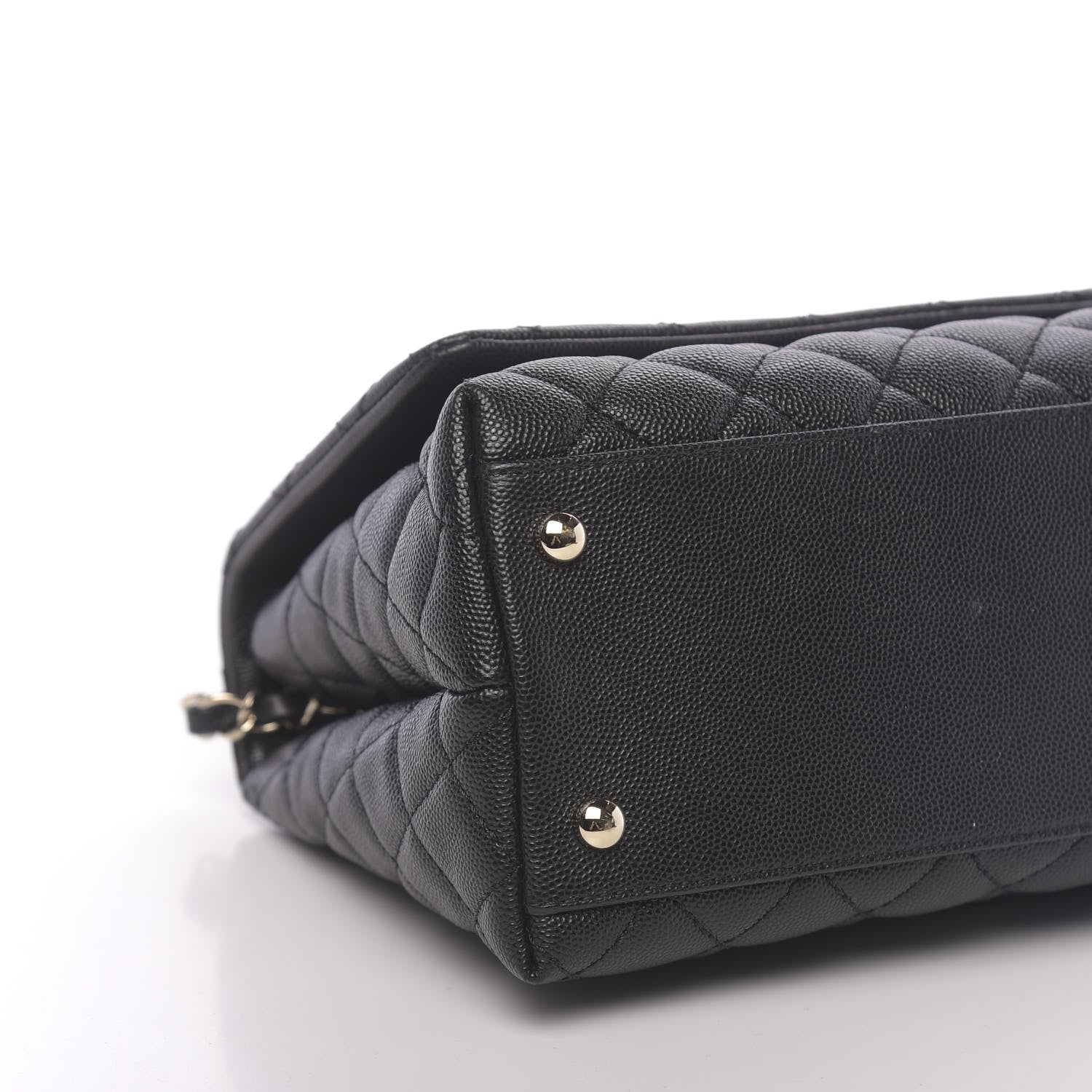 Chanel Caviar Quilted Small Coco Handle Flap Black 9 of 11
