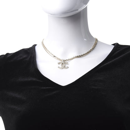 Chanel Crystal CC Multi Strand Chain Necklace Gold 2 of 5
