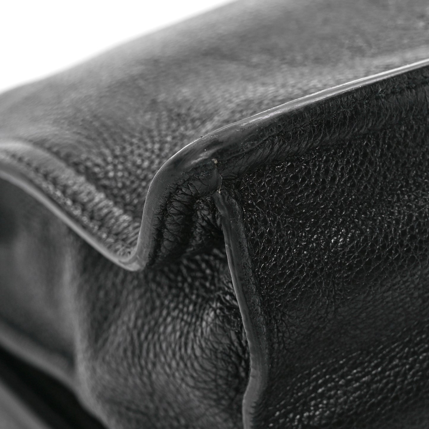 Glace Calf Etiquette Flap Black Astrale