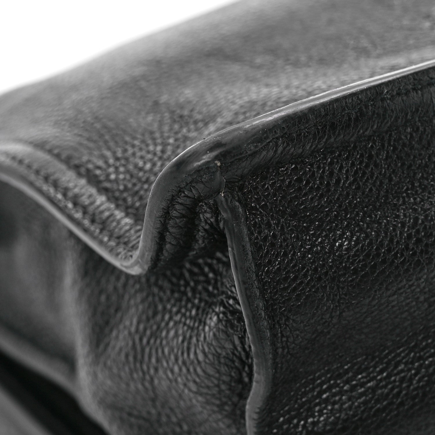 Prada Glace Calf Etiquette Flap Black Astrale 11 of 15