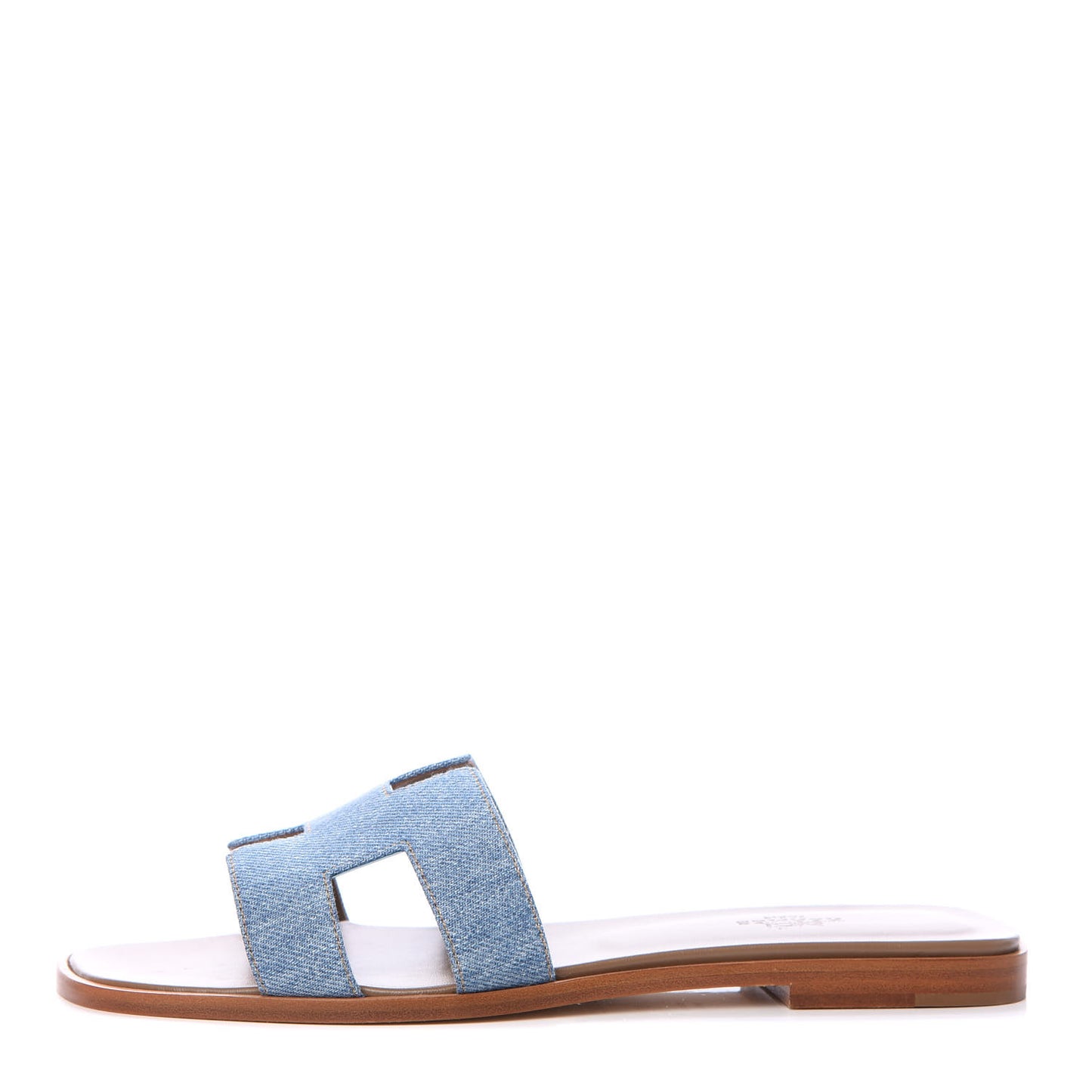 Denim Oran Sandals 39.5 Bleu Clair