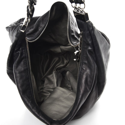 Chanel Lambskin Large Rock and Chain Hobo Black 6 of 14