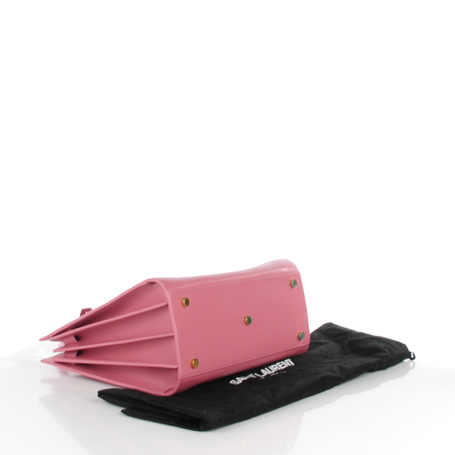 Saint Laurent Calfskin Small Sac De Jour Dark Rose 4 of 7