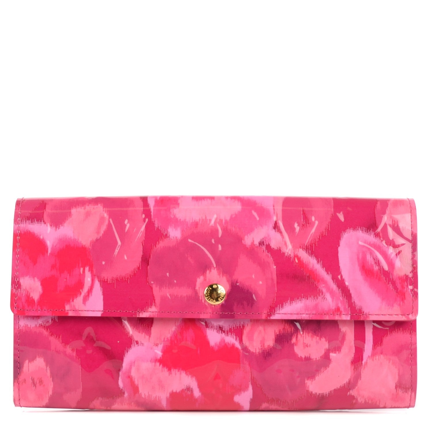 Louis Vuitton Vernis Ikat Sarah Wallet Rose Indien 1 of 8