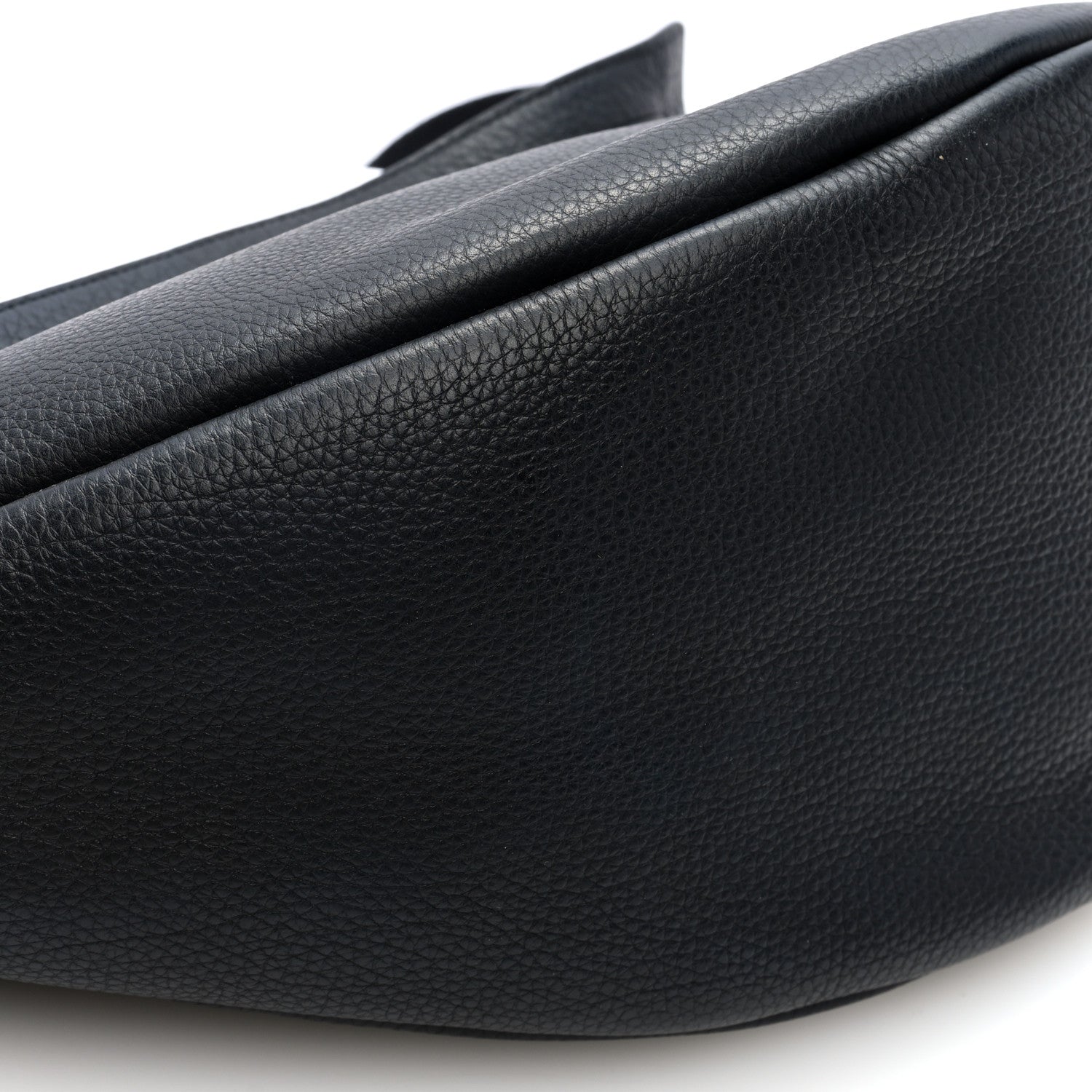 The Row Grained Calfskin Large Slouchy Banana Bag Black 8 of 9