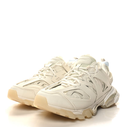 Balenciaga Mesh Nubuck Effect Fabric Glow in the Dark Mens Sneakers 41 White 3 of 7