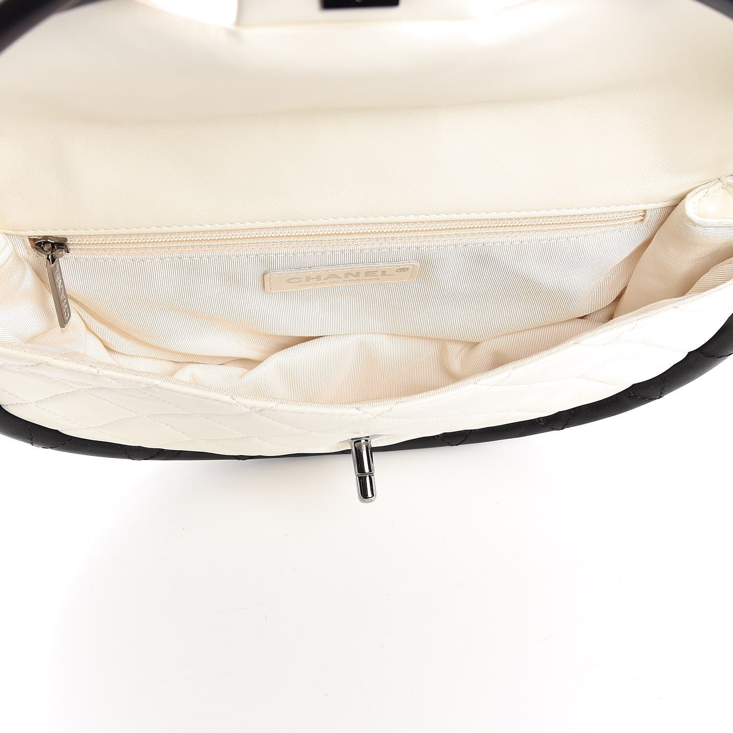 Chanel Quilted Lambskin Small Hula Hoop Flap Ivory 5 of 7