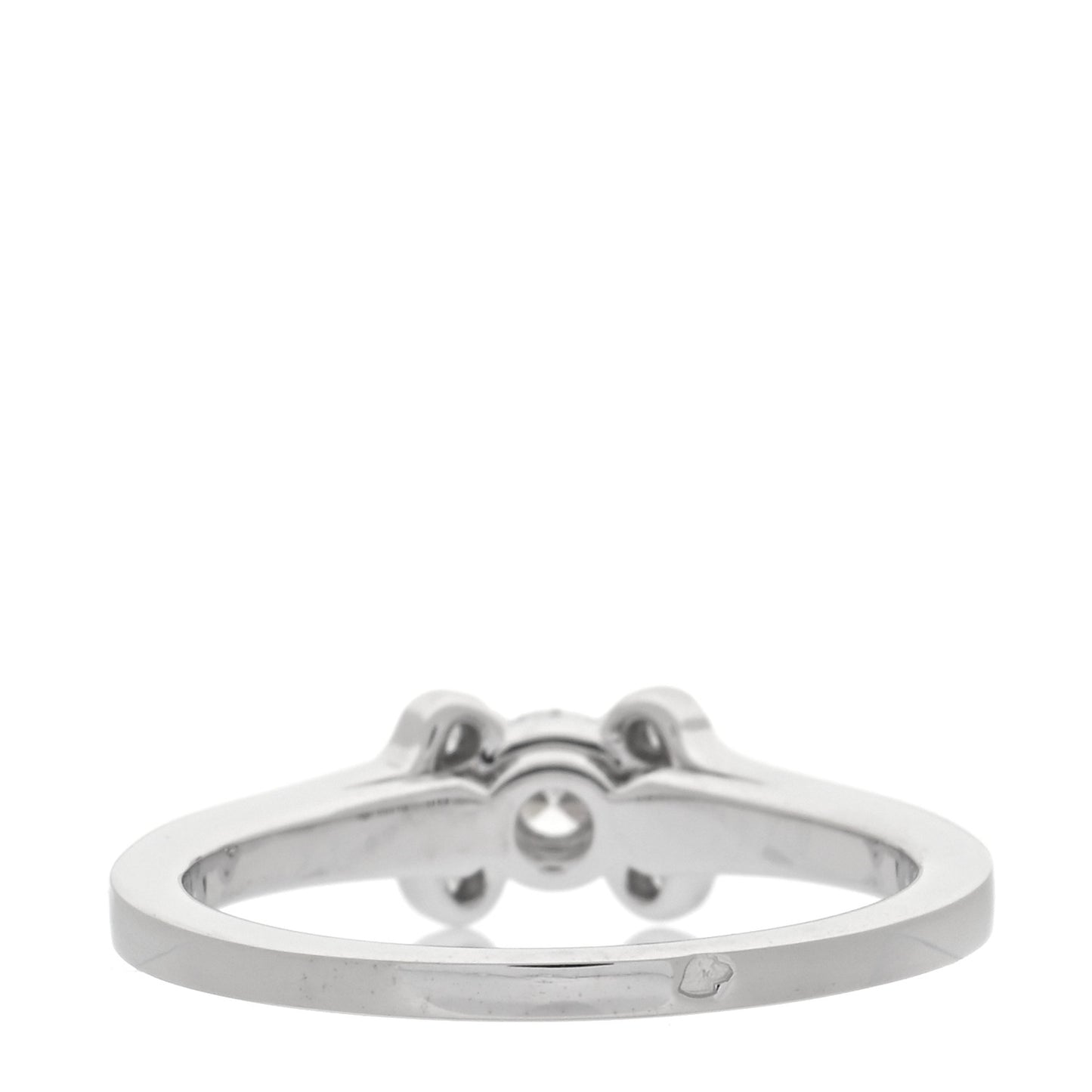 Platinum Diamond .21ct Ballerine Solitaire Engagement Ring 51 5.75