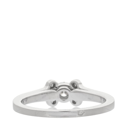 Cartier Platinum Diamond .21ct Ballerine Solitaire Engagement Ring 51 5.75 3 of 6