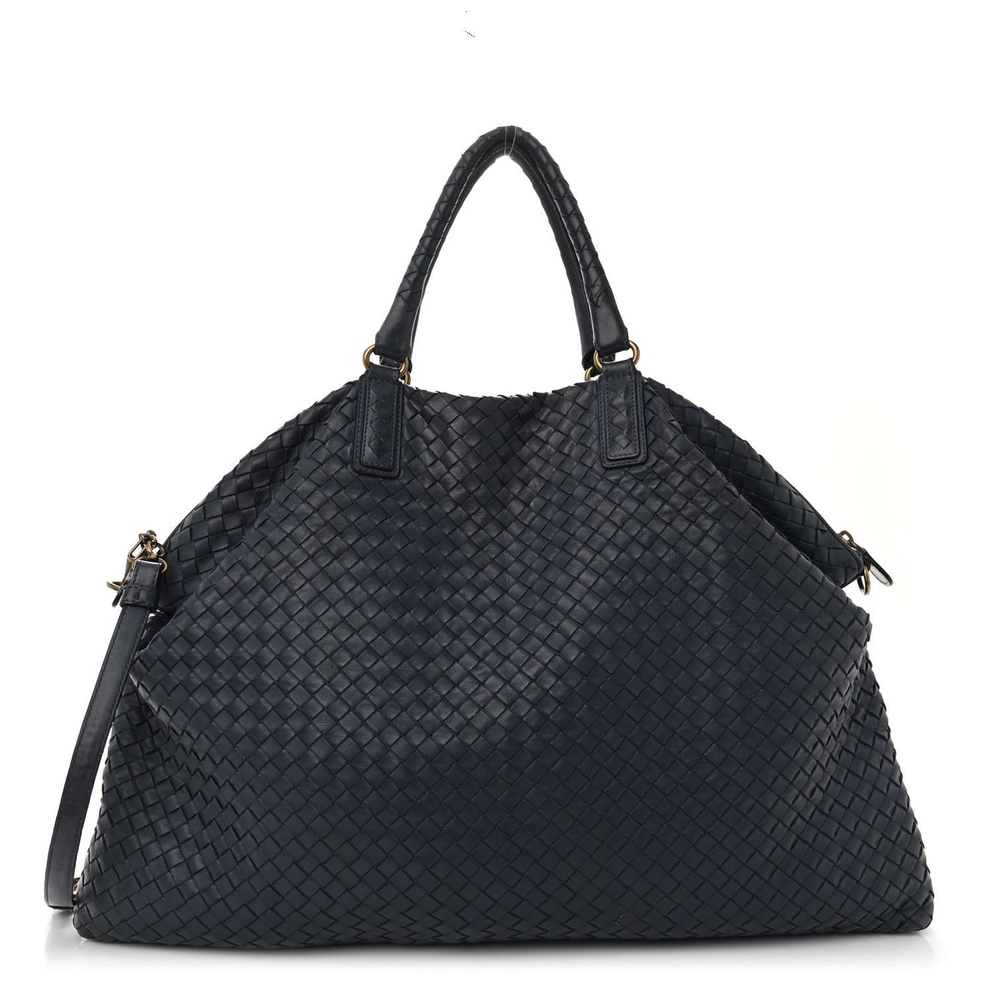 Nappa Intrecciato Maxi Convertible Tote Tourmaline