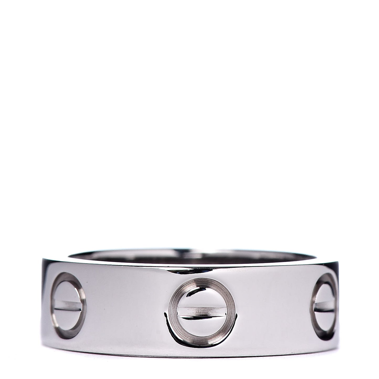 18K White Gold 5.5mm LOVE Ring 48 4.5
