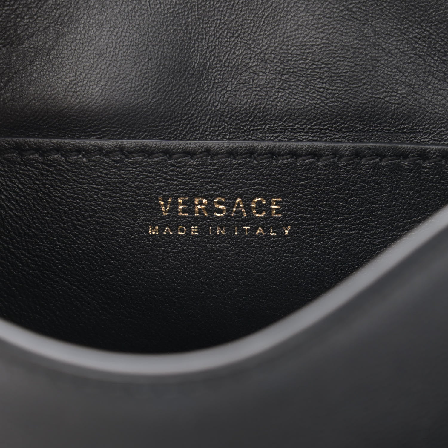 Versace Grained Calfskin Small La Medusa Top Handle Bag Black 6 of 13