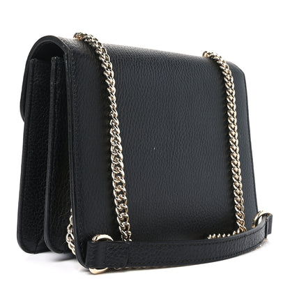 Gucci Dollar Calfskin Small Interlocking G Shoulder Bag Black 3 of 10