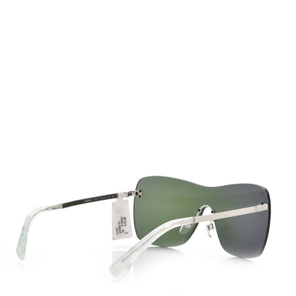 Chanel Shield Runway Sunglasses 4215 Silver Purple 3 of 8