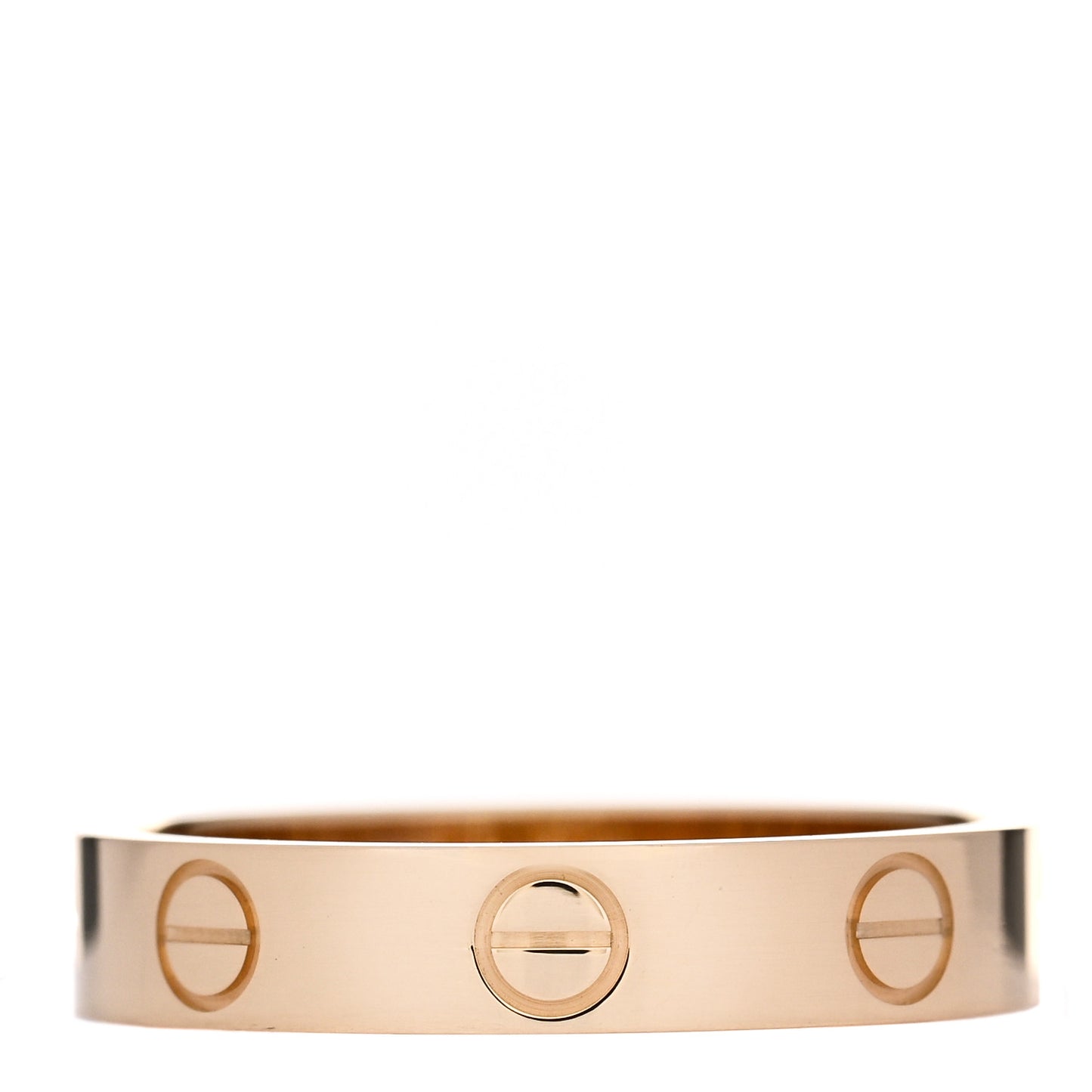 18K Yellow Gold 3.5mm LOVE Wedding Band Ring 52 6