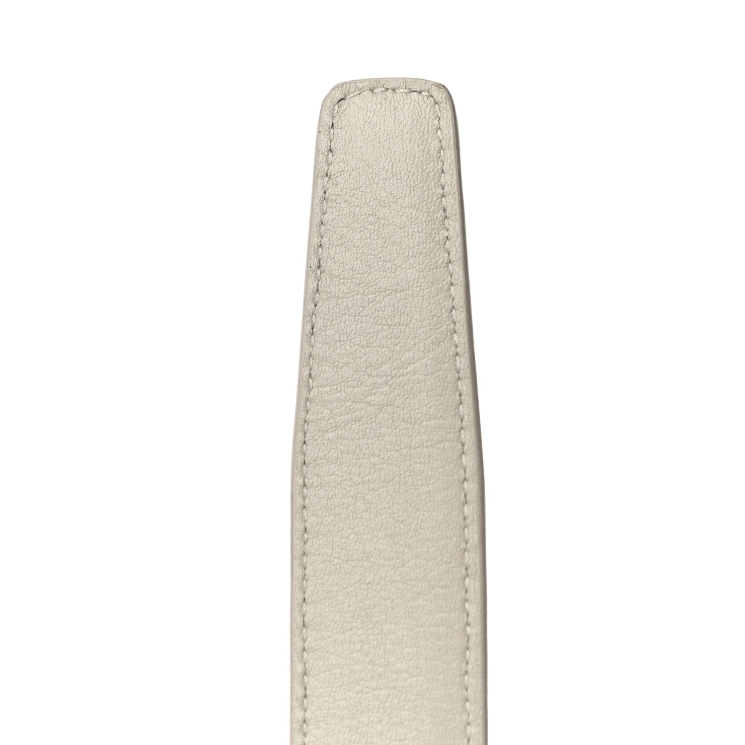 Saint Laurent Smooth Calfskin Monogram Square Buckle Belt 80 32 White 10 of 12
