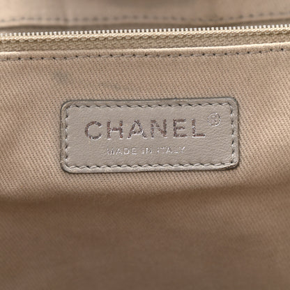 Chanel Glazed Calfskin Large Deauville Tote Black 6 of 10