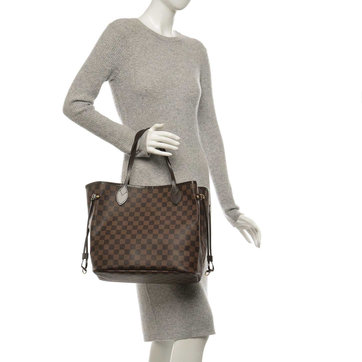 Damier Ebene Neo Neverfull MM Rose Ballerine