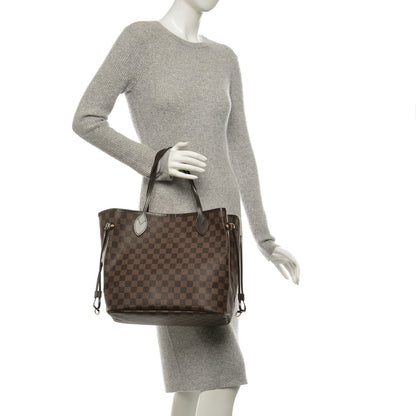 Louis Vuitton Damier Ebene Neo Neverfull MM Rose Ballerine 2 of 7