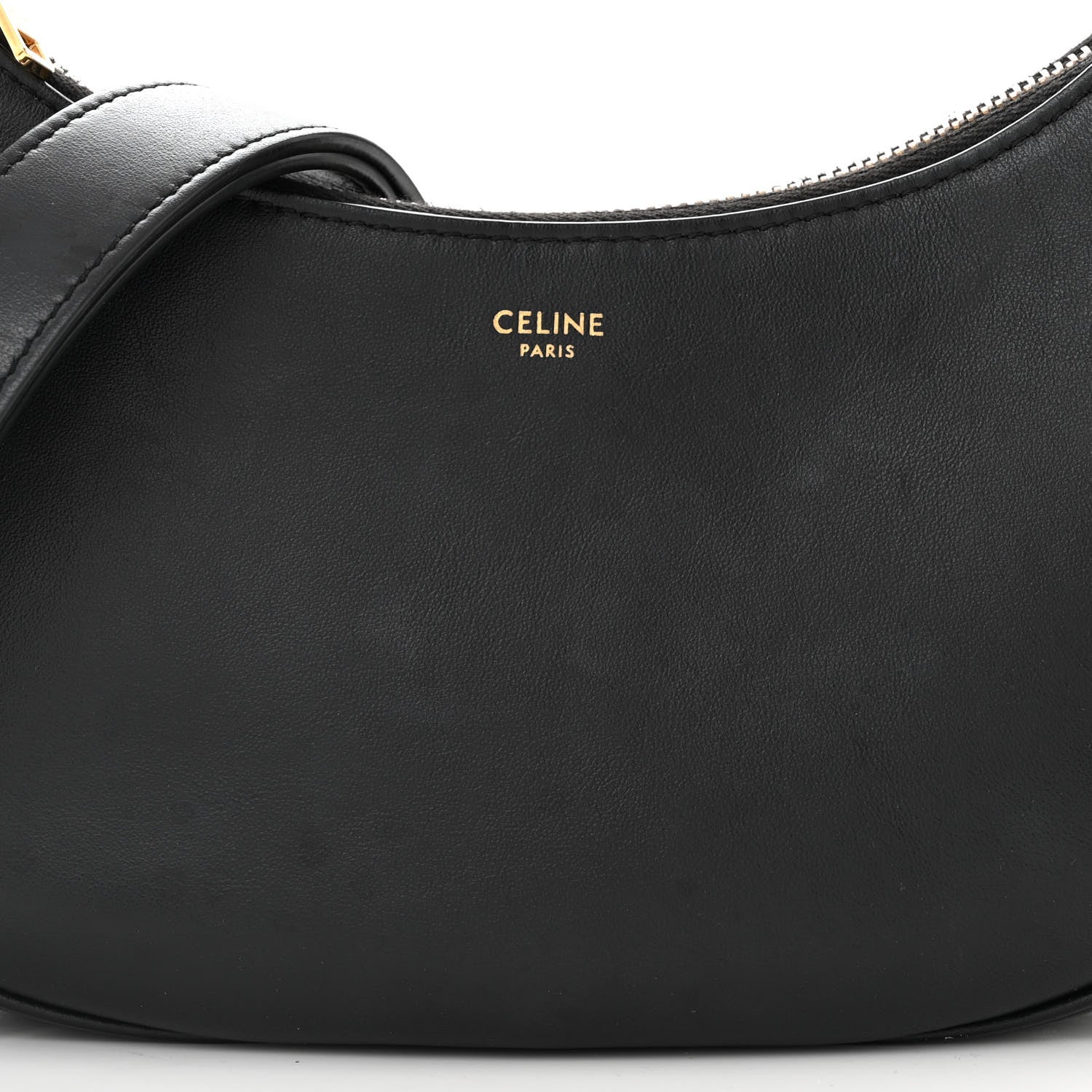 Celine Smooth Calfskin Medium Strap Ava Shoulder Bag Black 6 of 10