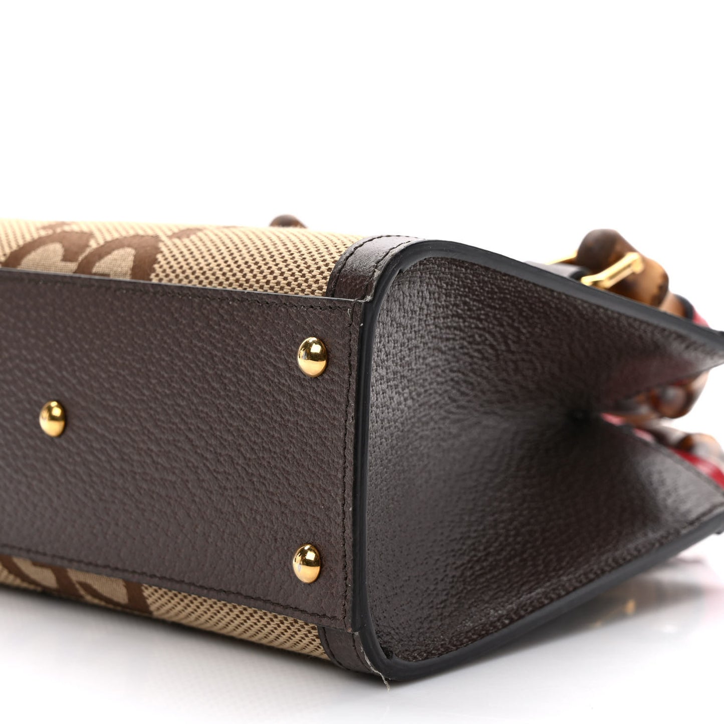 Monogram Jumbo GG Textured Dollar Calfskin Mini Diana Tote Bag Camel Ebony New Acero Pomegranate Red