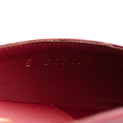 Chanel Shiny Calfskin CC Mules Sandals 39 Burgundy 9 of 10
