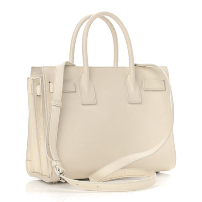 Saint Laurent Grained Calfskin Baby Sac De Jour White 3 of 28