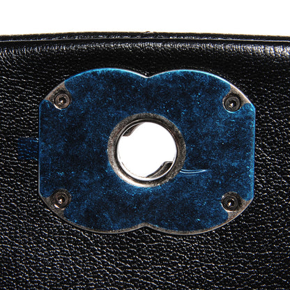 Chanel Metallic Goatskin Medium City Rock Flap Black 6 of 9