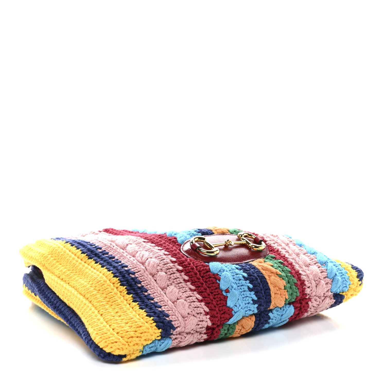 Gucci Cotton Crochet Horsebit 1955 Tote Multicolor 3 of 9