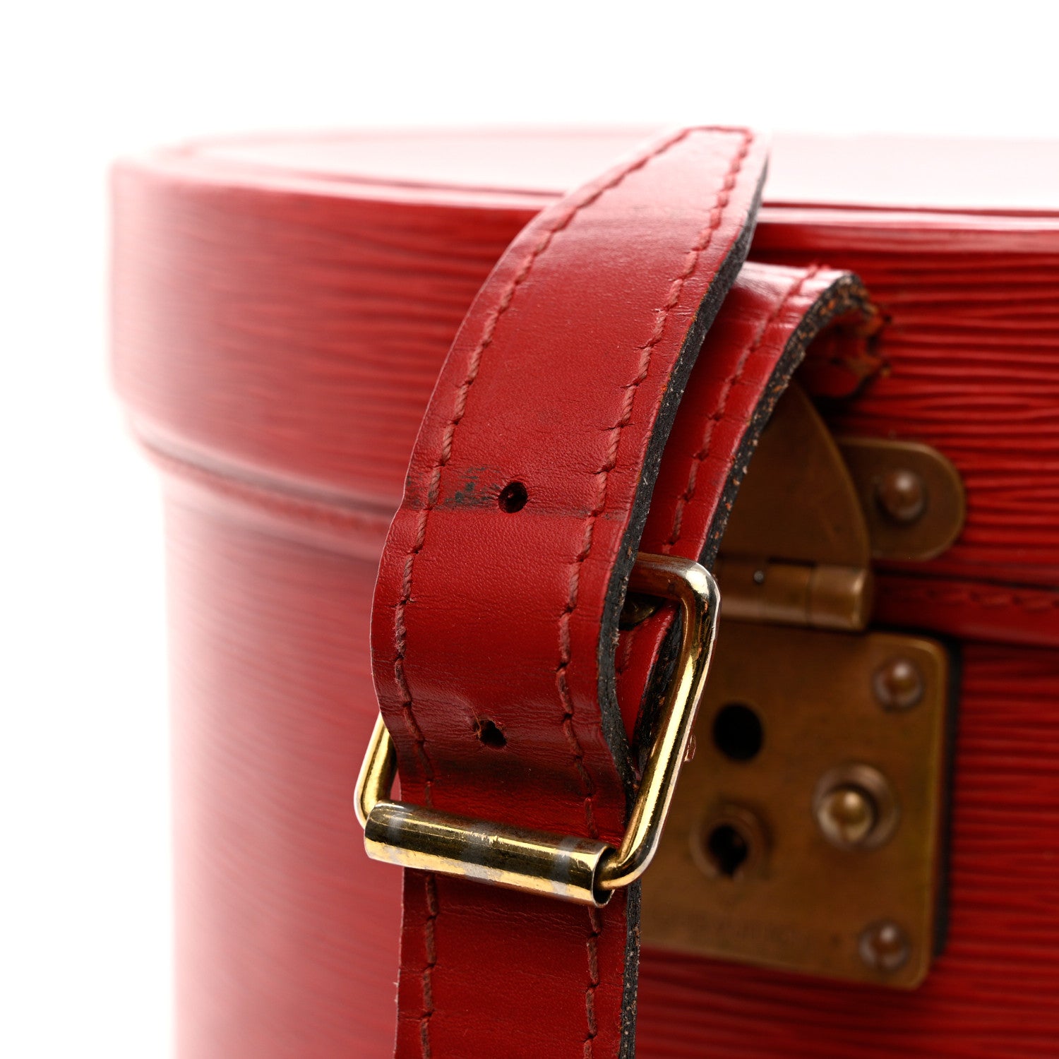 Louis Vuitton Epi Boite Chapeaux 30 Castillan Red 13 of 14