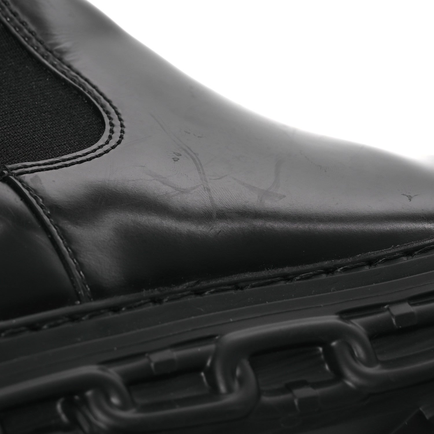 Louis Vuitton Calfskin Record Chelsea Boots 37 Black 11 of 13