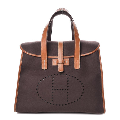Hermes Felt Barenia Feu2Dou Ebene Gold 1 of 12