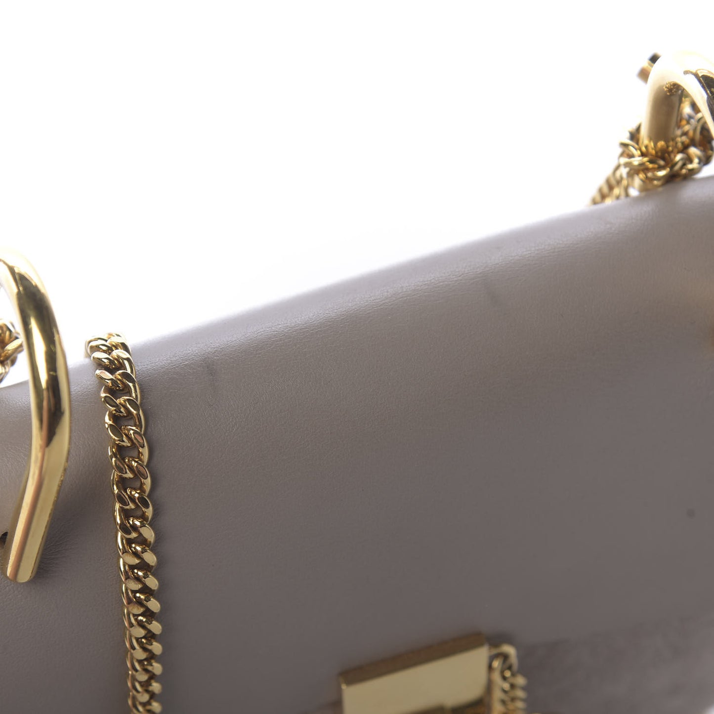 Suede Smooth Calfskin Mini Drew Shoulder Bag Motty Grey