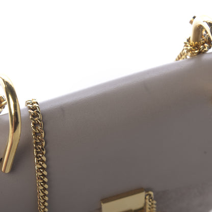 Chloe Suede Smooth Calfskin Mini Drew Shoulder Bag Motty Grey 9 of 9