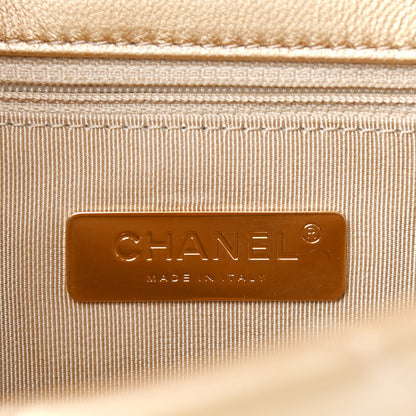 Chanel Metallic Goatskin Quilted Medium Chanel 19 Flap Gold 6 of 11