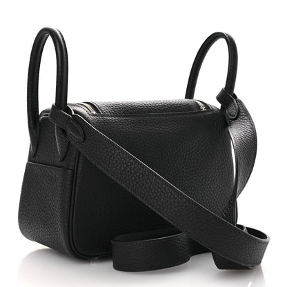 Hermes Taurillon Clemence Mini Lindy 20 Caban 3 of 10