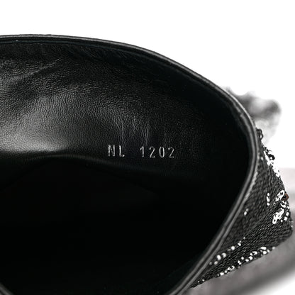 Louis Vuitton Sequin Donna High Boots 37 Black 7 of 9