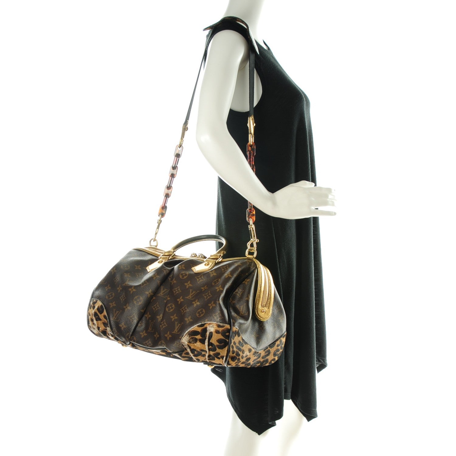 Louis Vuitton Monogram Leopard Stephen Bag 2 of 17