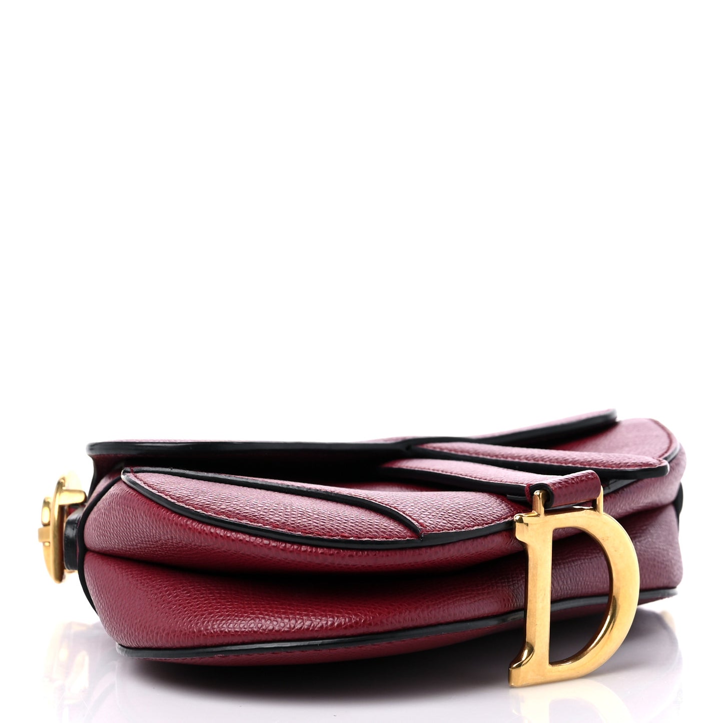Calfskin Mini Saddle Bag Red