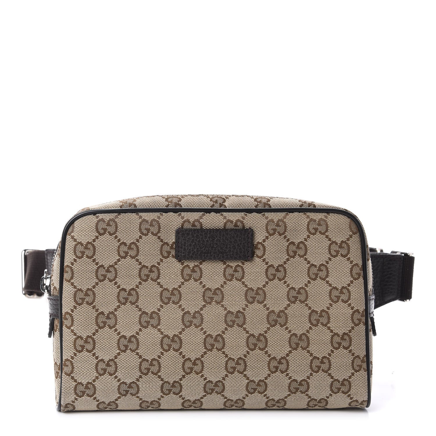 Gucci Monogram Belt Bag Dark Brown 1 of 10