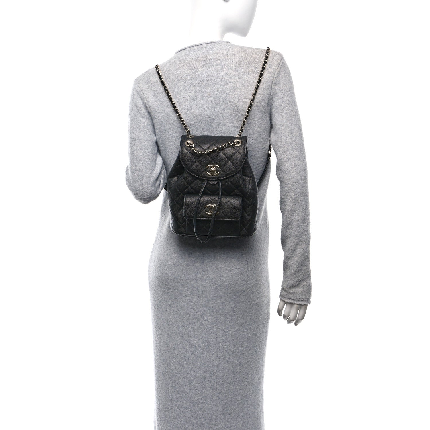 Chanel Caviar Quilted Backpack Bag Black 2 of 11